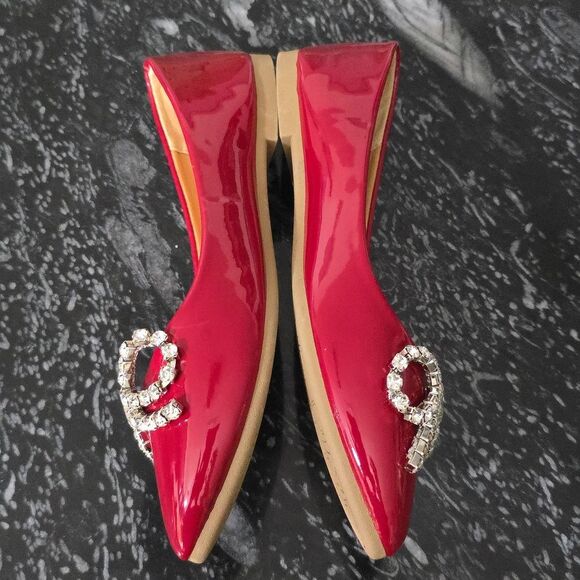 BRAND NEW TOP MODA COMFORT  with  RHINESTONE BOW WOMEN  FLAT R3 - Picture 9 of 15